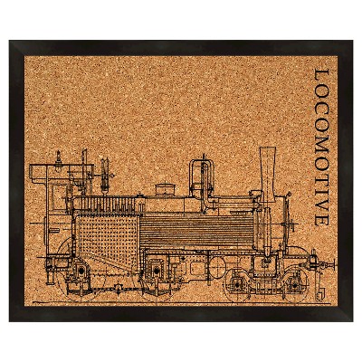 18" x 22" Locomotive Memoboard - PTM Images