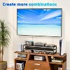 Simple Trending 2 Tier Metal Dual Monitor Stand Riser,Computer Office Desktop Organizer for 2 Monitors,for Laptop,Printer,TV,Black - 3 of 4