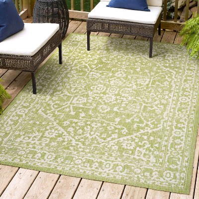 JONATHAN Y Malta Bohemian Medallion Textured Weave Indoor/Outdoor Area Rug