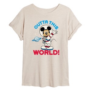 Women's - Disney - Outta This World Oversized Graphic T-Shirt - 1 of 4
