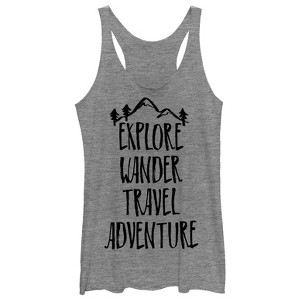 Women's CHIN UP Wanderer's Dream Racerback Tank Top - 1 of 3