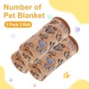 Unique Bargains Pet Blanket, Flannel Paw Printed Throw Blanket - 2 of 4
