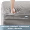 hyleory Corduroy Square Storage Ottoman with Lift Off Top - 4 of 4