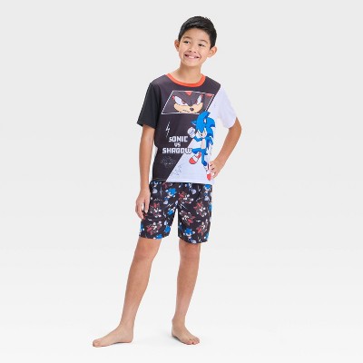 Boys' Sonic the Hedgehog & Shadow 2pc Pajama Set - Black