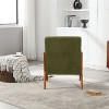 CAVINAS Wooden Accent Chair with Soft Upholstery and Padded Cushion, Mid-Century Modern Armchair with One Pillow - 2 of 4