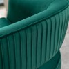 SEYNAR Modern Tufted Velvet Accent Chair with Wingback, Arms, and Metal Gold Legs for Living Room or Bedroom - 4 of 4