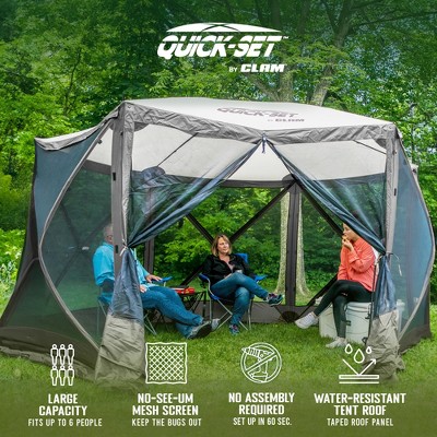 Gray Portable Outdoor Gazebo Canopy Shelter