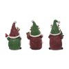 Transpac Christmas Resin Holiday Reindeer Hat Gnome Figurine Set of 3 Christmas Home Decorations - 3 of 4