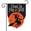 Briarwood Lane Halloween Burlap Garden Flag 12x18 For Outdoor Come in For a Spell For Halloween Garden Flag Flags For Outside - 2 of 4