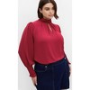 Women's Plus Size Iris Top - ruby | CITY CHIC - 4 of 4