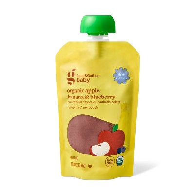 Apple Banana Blueberry Baby Snacks - Blue - 3.5oz - Good & Gather™