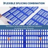 Plastic Pallets, Storage Pallets - 6-Pcs 23.62''x11.81''x1.18'' Waterproof Ventilated Nestable Floor Pallets for Basement, Garage, Supermarket - 3 of 4