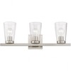 Livex Lighting Cityview 3 - Light Vanity in  Brushed Nickel - 3 of 4