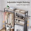 Clothes Drying Rack, 5 Tiers Over Washer and Dryer Laundry Room Storage and Organizer, Heavy-Duty Space Saver with Adjustable Height - 4 of 4
