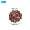 Unique Bargains Sparkling Disco Crystal Rhinestone Clay Beads DIY Craft Round Bead 0.4" 50 Pcs - 2 of 4