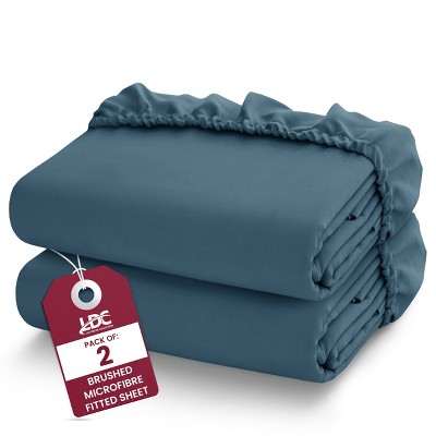 Microfiber Fitted Sheets Deep Pocket Up to 16-Inch , Ultra Soft , Easy Fit , Hypoallergenic Fitted Bed Sheets - Lux Decor Collection