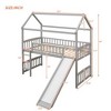 NicBex Twin Size Loft Bed with Slide,Space-Saving Loft Bed with Fun Slide & Sturdy Wood Construction,Playful Twin Loft Bed for Kids - 3 of 4