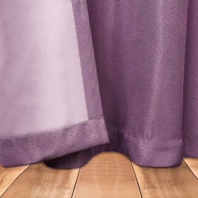Wisteria Linen-Inspired Blackout Curtain Panels, 42" x 108", Set of 2