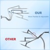 PAGED Square Rainfall Shower Head High Pressure Shower Heads with Adjustable Shower Head Arm for Bathroom - 3 of 4
