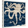 Amanti Art Coastal Wonder I Octopus by Gina Ritter Canvas Wall Art Print Framed 16 x 16-in. - 3 of 4