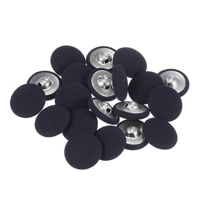 Unique Bargains Metal Shank Round Cloth Covered DIY Sewing Buttons 20 Pcs