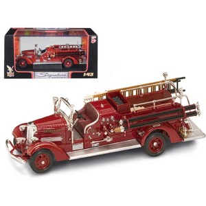 1938 Ahrens Fox VC Fire Engine Red 1/43 Diecast Model by Road Signature - 1 of 3