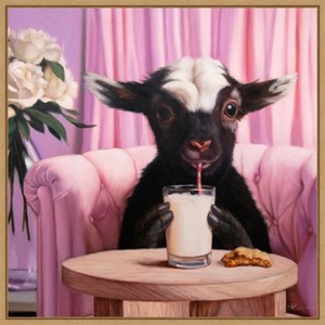 Amanti Art Snack Time by Lucia Heffernan Canvas Wall Art Print Framed - 1 of 4