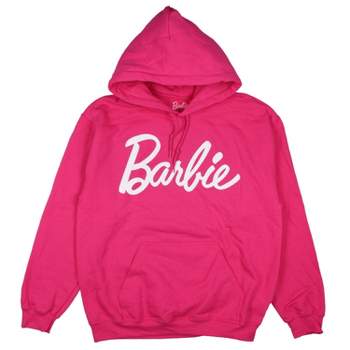 Barbie Women's Iconic Fashion Doll Logo Graphic Print Pullover Hoodie