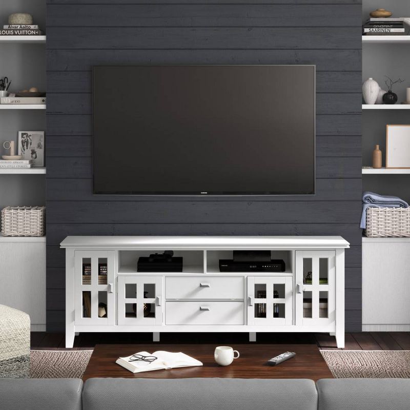 Stratford Solid Wood TV Stand for TVs up to 80" - WyndenHall, 4 of 13