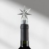 Unique Bargains Santa Claus Bottle Stopper Zinc Alloy PTR Silver Tone Black 1 Pc - 2 of 3