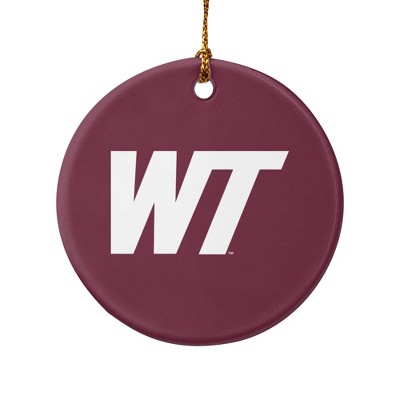 West Texas A&M Primary Logo Porcelain Holiday Christmas Tree Ornament