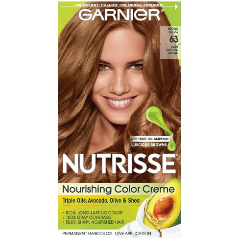 Garnier Nutrisse Nourishing Color Creme 63 Light Golden Brown Target