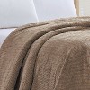 Plazatex Chevron Braided Stylish Soft Comfortable and Lightweight All Seasons Blanket Twin Taupe - 4 of 4
