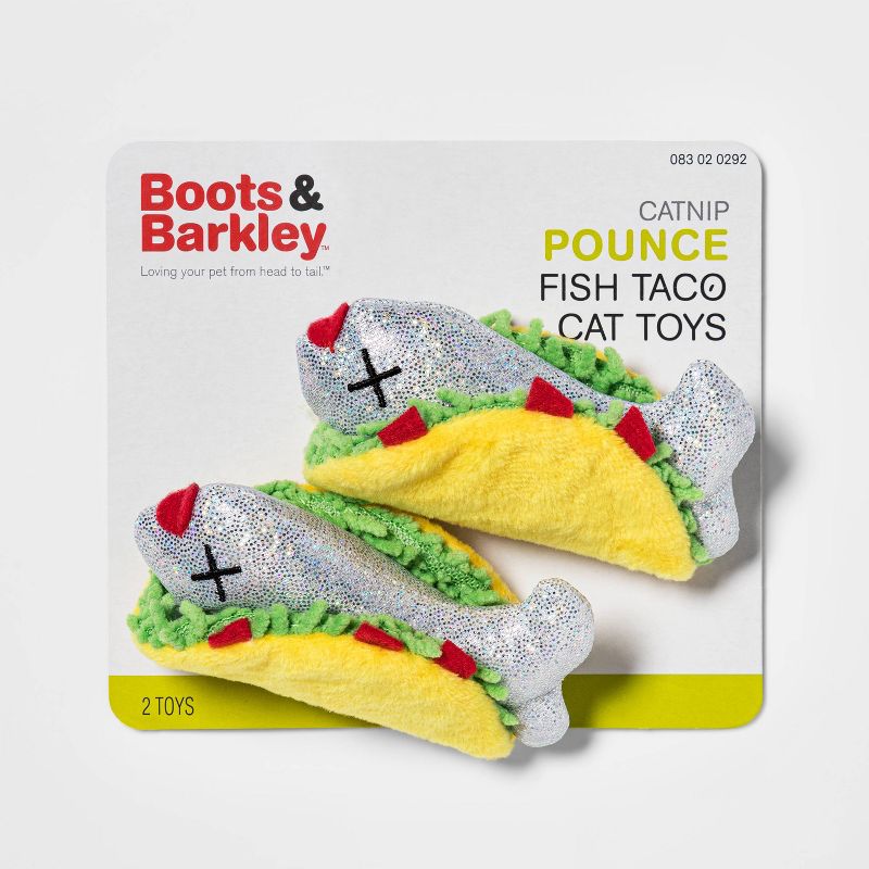 Glitter Fish Tacos Cat Toy - 2pk - Boots &#38; Barkley&#8482;, 3 of 11