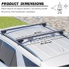 TOOENJOY 47'' Roof Rack Cross Bars, Adjustable Aluminum Cargo Bars Fits Most Existing Raised Side Rails with Gap - 3 of 4