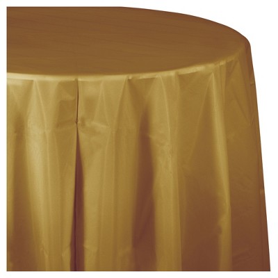 gold tablecloth