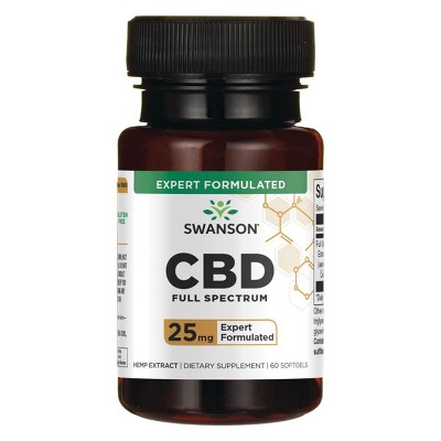 Swanson Cbd Full Spectrum 25 mg 60 Sgels.