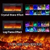 TackView 36" Electric Fireplace Heater Wall Mounted, Recessed Wall Indoor Fireplace with Remote Control & Touch Screen, 12 Flame Colors, 750/1500W - 2 of 4