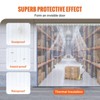 VEVOR Strip Curtain, 150' Length, 8" Width, 0.08" Thickness, Clear Smooth Plastic Door Strips, PVC Curtain Strip Door Bulk Roll - 4 of 4
