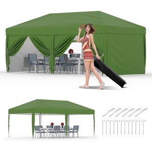 Pop-Up Canopy, Foldable Outdoor Sunshade Shelter, One-Push Setup Tent for Events, Parties, Camping and Commercia - 1 of 4
