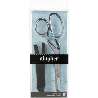 Gingher Knife Edge Dressmaker Shears 8"-W/Molded Nylon Sheath