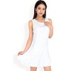 Anna-Kaci Women's Sleeveless Ruffle Hem Textured Shift Dress - 3 of 4