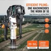 VEVOR 37.77cc Gas-Powered T Post Driver, 4-Stroke Engine Gasoline Fence Piling Pounder, with 2 Post Driving Head(55/70 mm) , Black - 3 of 4