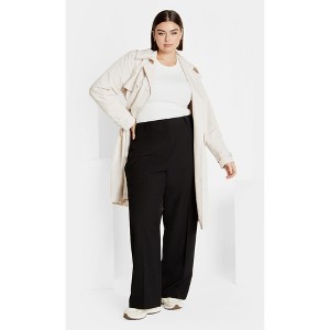 Women's Plus Size Yasmine Pant - black | CITY CHIC - 1 of 4