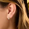 Ross-Simons 0.25 ct. t.w. Round and Baguette Diamond Earrings in 14kt Yellow Gold - 3 of 4