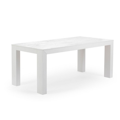 Plank+beam Modern Wood Dining Table, Solid Wood Rectangular Table For ...