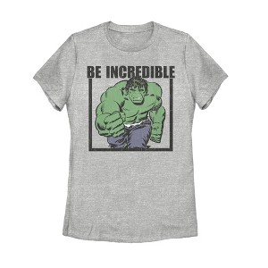 Women's Marvel Hulk Be Incredible T-Shirt - 1 of 3