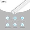Unique Bargains Lamp Lantern Water Cooling System Acrylic Round Pipes Clear 2 Pcs 14" - 3 of 4