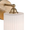 360 Lighting David 9 1/2" High Gold and White Glass Wall Sconce - 3 of 4