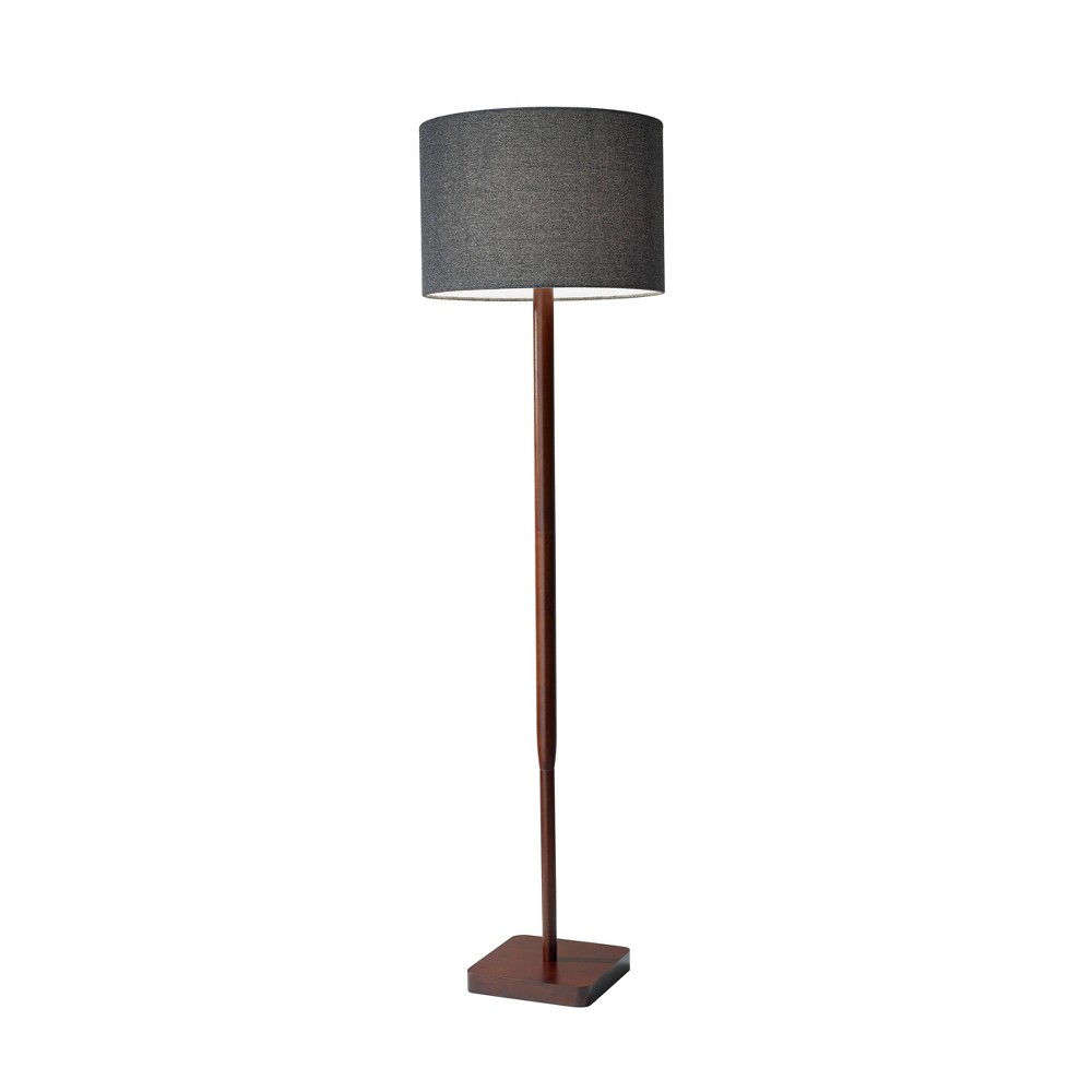 Photos - Floodlight / Street Light Adesso 58.5" 3-way Ellis Floor Lamp Brown  